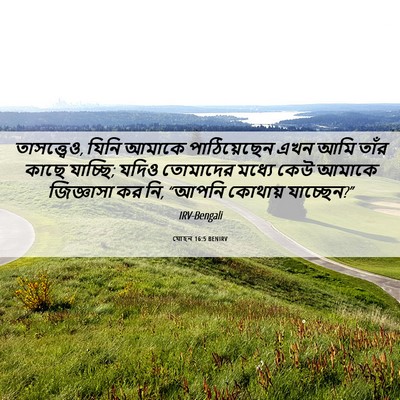 Picture 06 - যোহন 16:5 BENIRV - তাসত্ত্বেও, যিনি - Bible Verse Picture