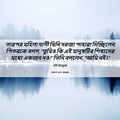 Picture 06 - যোহন 18:17 BENIRV - তারপর মহিলা দাসী - Bible Verse Picture