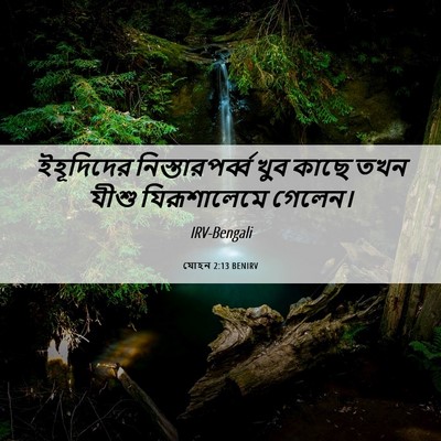 Picture 06 - যোহন 2:13 BENIRV - ইহূদিদের - Bible Verse Picture
