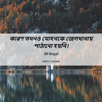 Picture 06 - যোহন 3:24 BENIRV - কারণ তখনও যোহনকে - Bible Verse Picture