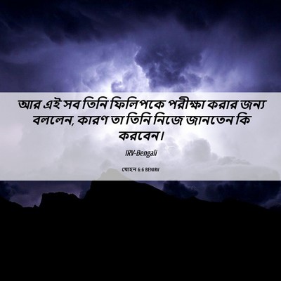 Picture 06 - যোহন 6:6 BENIRV - আর এই সব তিনি - Bible Verse Picture