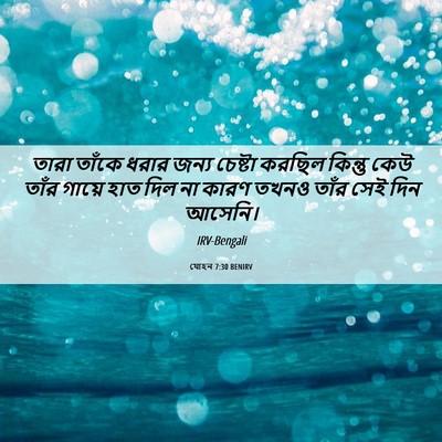 Picture 06 - যোহন 7:30 BENIRV - তারা তাঁকে ধরার - Bible Verse Picture