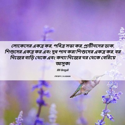 Picture 06 - যোৱেল 2:16 BENIRV - লোকেদের একত্র কর, - Bible Verse Picture