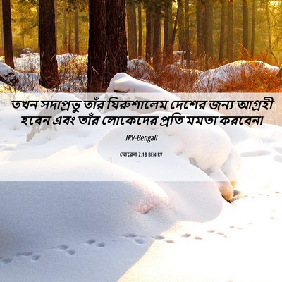 Picture 06 - যোৱেল 2:18 BENIRV - তখন সদাপ্রভু তাঁর - Bible Verse Picture