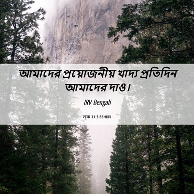 Picture 06 - লূক 11:3 BENIRV - আমাদের - Bible Verse Picture