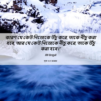 Picture 06 - লূক 14:11 BENIRV - কারণ যে কেউ নিজেকে - Bible Verse Picture