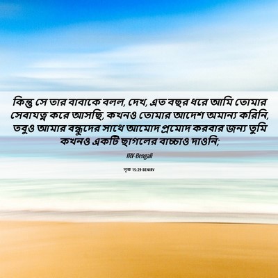Picture 06 - লূক 15:29 BENIRV - কিন্তু সে তার - Bible Verse Picture
