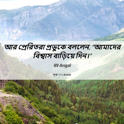 Picture 06 - লূক 17:5 BENIRV - আর প্রেরিতরা - Bible Verse Picture