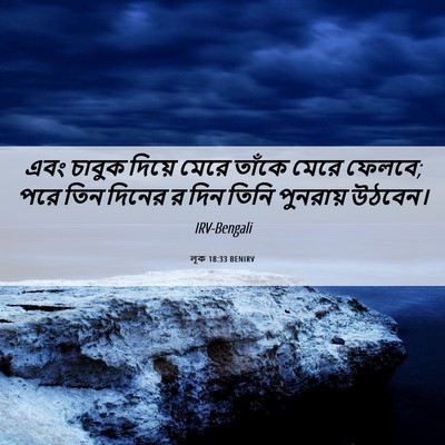 Picture 06 - লূক 18:33 BENIRV - এবং চাবুক দিয়ে - Bible Verse Picture
