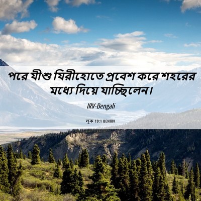 Picture 06 - লূক 19:1 BENIRV - পরে যীশু যিরীহোতে - Bible Verse Picture