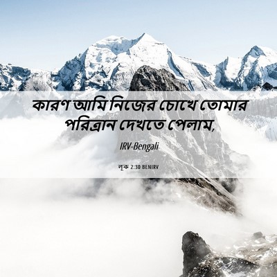 Picture 06 - লূক 2:30 BENIRV - কারণ আমি নিজের - Bible Verse Picture