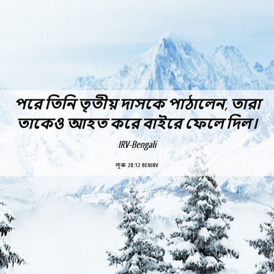 Picture 06 - লূক 20:12 BENIRV - পরে তিনি তৃতীয় - Bible Verse Picture