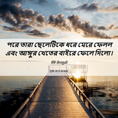 Picture 06 - লূক 20:15 BENIRV - পরে তারা ছেলেটিকে - Bible Verse Picture