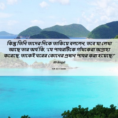 Picture 06 - লূক 20:17 BENIRV - কিন্তু তিনি তাদের - Bible Verse Picture