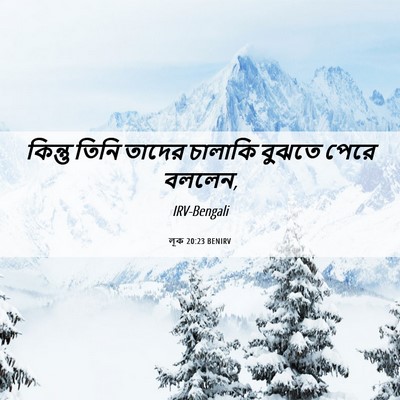 Picture 06 - লূক 20:23 BENIRV - কিন্তু তিনি তাদের - Bible Verse Picture