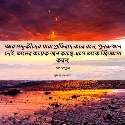 Picture 06 - লূক 20:27 BENIRV - আর সদ্দূকীদের - Bible Verse Picture