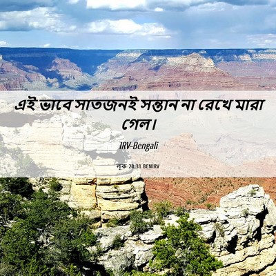 Picture 06 - লূক 20:31 BENIRV - এই ভাবে সাতজনই - Bible Verse Picture