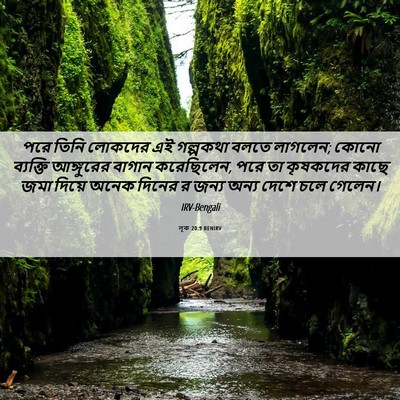 Picture 06 - লূক 20:9 BENIRV - পরে তিনি লোকদের এই - Bible Verse Picture