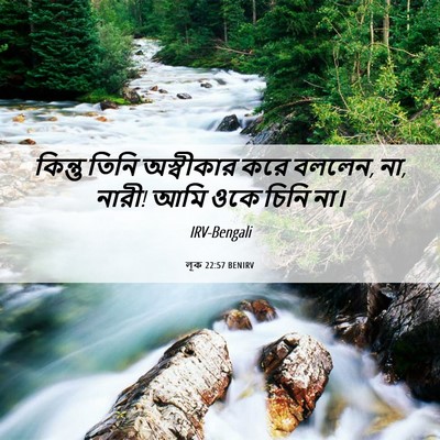 Picture 06 - লূক 22:57 BENIRV - কিন্তু তিনি - Bible Verse Picture