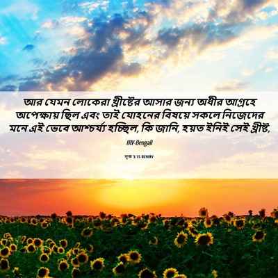 Picture 06 - লূক 3:15 BENIRV - আর যেমন লোকেরা - Bible Verse Picture
