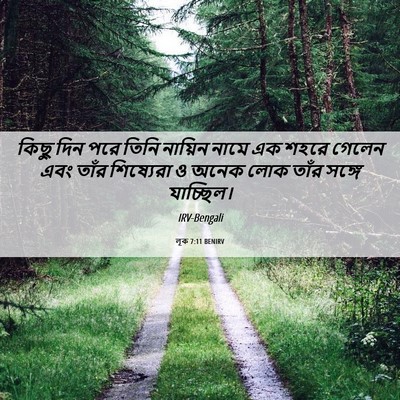 Picture 06 - লূক 7:11 BENIRV - কিছু দিন পরে তিনি - Bible Verse Picture