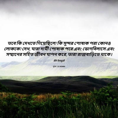 Picture 06 - লূক 7:25 BENIRV - তবে কি দেখতে - Bible Verse Picture