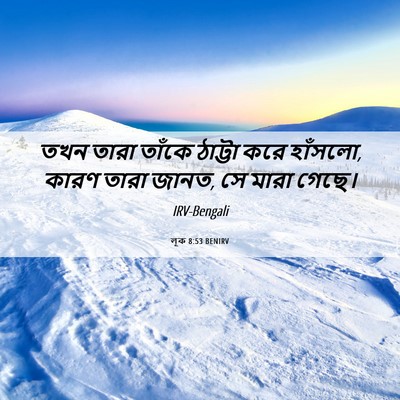 Picture 06 - লূক 8:53 BENIRV - তখন তারা তাঁকে - Bible Verse Picture