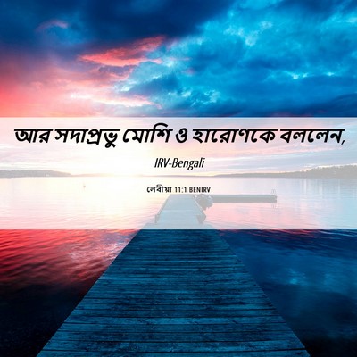 Picture 06 - লেবীয়া 11:1 BENIRV - আর সদাপ্রভু মোশি ও - Bible Verse Picture