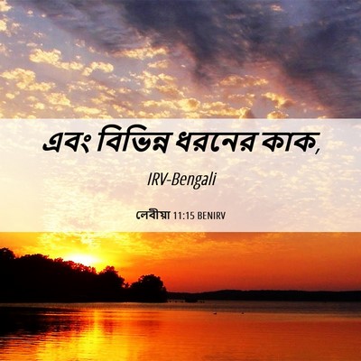Picture 06 - লেবীয়া 11:15 BENIRV - এবং বিভিন্ন ধরনের - Bible Verse Picture