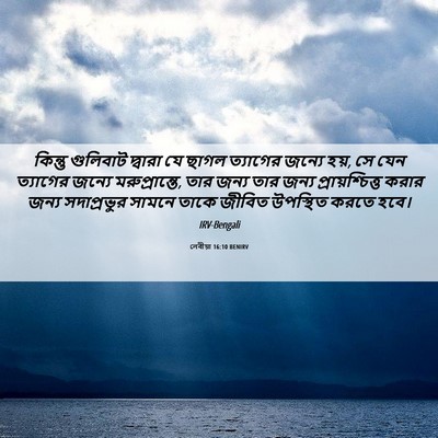 Picture 06 - লেবীয়া 16:10 BENIRV - কিন্তু গুলিবাট - Bible Verse Picture