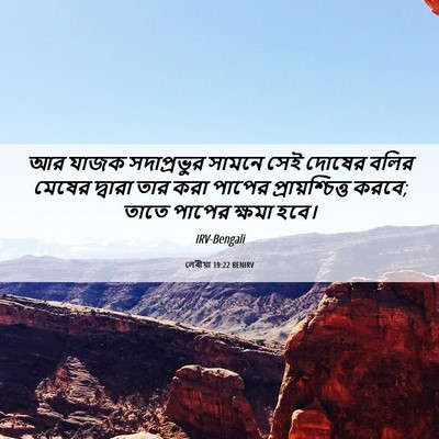 Picture 06 - লেবীয়া 19:22 BENIRV - আর যাজক সদাপ্রভুর - Bible Verse Picture