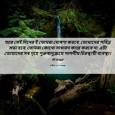 Picture 06 - লেবীয়া 23:21 BENIRV - আর সেই দিনের ই - Bible Verse Picture