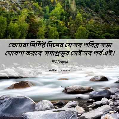 Picture 06 - লেবীয়া 23:4 BENIRV - তোমরা নির্দিষ্ট - Bible Verse Picture