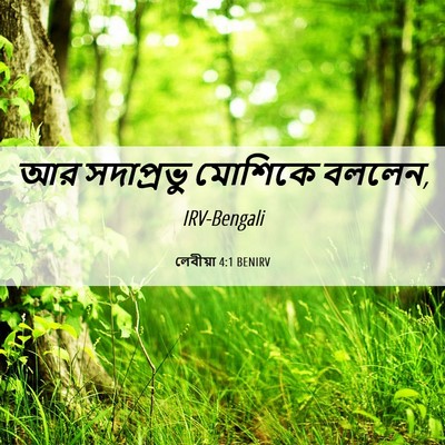 Picture 06 - লেবীয়া 4:1 BENIRV - আর সদাপ্রভু - Bible Verse Picture