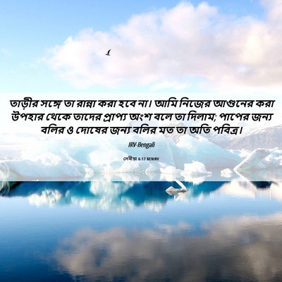 Picture 06 - লেবীয়া 6:17 BENIRV - তাড়ীর সঙ্গে তা - Bible Verse Picture