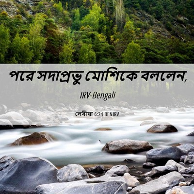 Picture 06 - লেবীয়া 6:24 BENIRV - পরে সদাপ্রভু - Bible Verse Picture