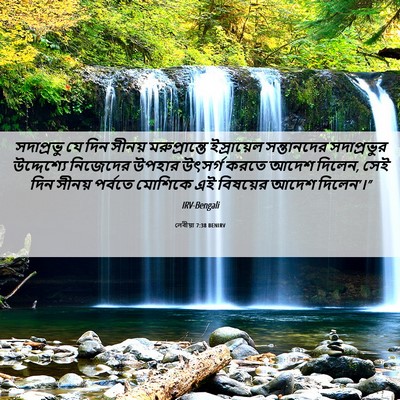 Picture 06 - লেবীয়া 7:38 BENIRV - সদাপ্রভু যে দিন - Bible Verse Picture