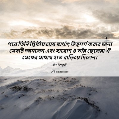 Picture 06 - লেবীয়া 8:22 BENIRV - পরে তিনি দ্বিতীয় - Bible Verse Picture