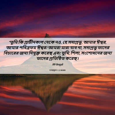 Picture 06 - হবক্কুক 1:12 BENIRV - “তুমি কি - Bible Verse Picture