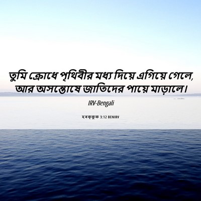 Picture 06 - হবক্কুক 3:12 BENIRV - তুমি ক্রোধে - Bible Verse Picture