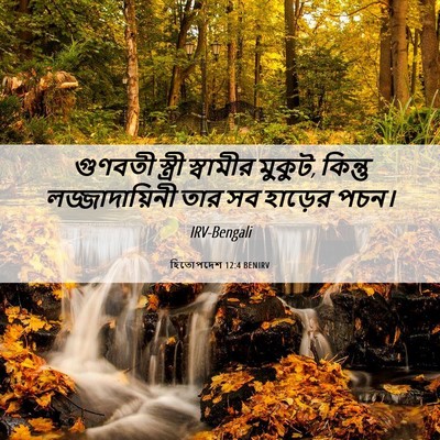 Picture 06 - হিতোপদেশ 12:4 BENIRV - গুণবতী স্ত্রী - Bible Verse Picture