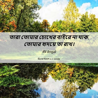 Picture 06 - হিতোপদেশ 4:21 BENIRV - তারা তোমার চোখের - Bible Verse Picture