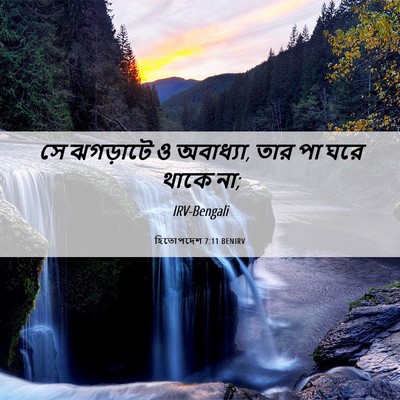 Picture 06 - হিতোপদেশ 7:11 BENIRV - সে ঝগড়াটে ও - Bible Verse Picture