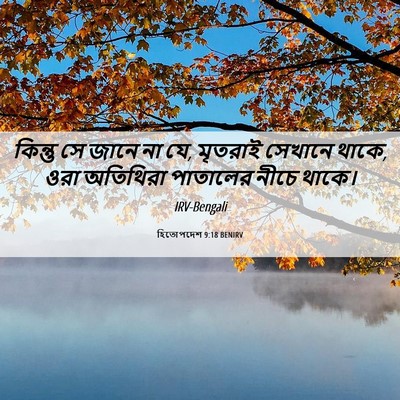 Picture 06 - হিতোপদেশ 9:18 BENIRV - কিন্তু সে জানে না - Bible Verse Picture