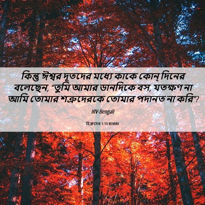 Picture 06 - হিব্রুদের 1:13 BENIRV - কিন্তু ঈশ্বর - Bible Verse Picture