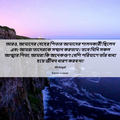 Picture 06 - হিব্রুদের 12:9 BENIRV - আরও, আমাদের দেহের - Bible Verse Picture