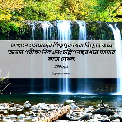 Picture 06 - হিব্রুদের 3:9 BENIRV - সেখানে তোমাদের - Bible Verse Picture
