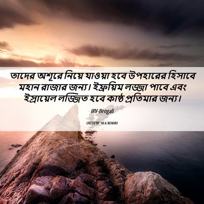 Picture 06 - হোচেয়া 10:6 BENIRV - তাদের অশূরে নিয়ে - Bible Verse Picture