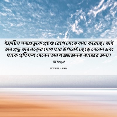 Picture 06 - হোচেয়া 12:14 BENIRV - ইফ্রয়িম - Bible Verse Picture