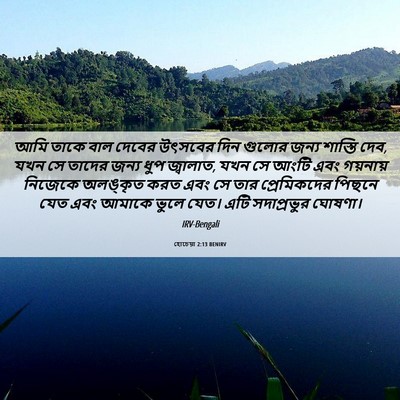 Picture 06 - হোচেয়া 2:13 BENIRV - আমি তাকে বাল দেবের - Bible Verse Picture